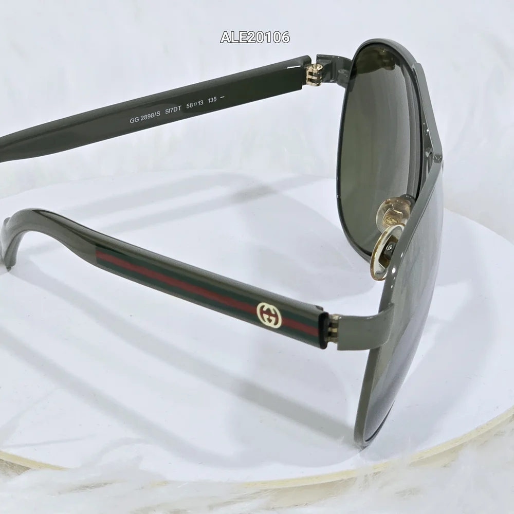 Gucci Gray Aviator Sunglasses GG2898/S with Case.